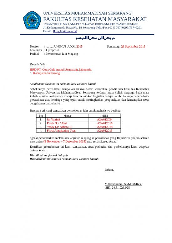picture Contoh Cv Magang Mahasiswa Doc 56939 | Permohonan Izin Magang
