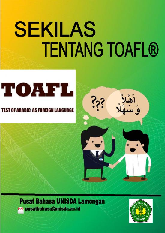 picture_Contoh Tes Toefl Pdf 54702 | Sekilas Tentang Tes Ilaa Atau Toafl Ppb Arab