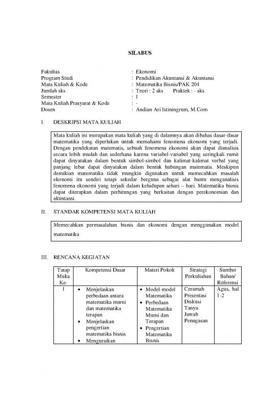 picture Matematika Pdf 54500 | Silabus Matematika Bisnis