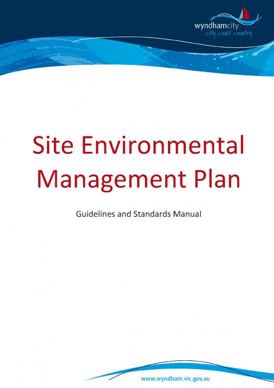 Environmental Assessment Pdf 56219 | Site Environmental Managment Plan ...