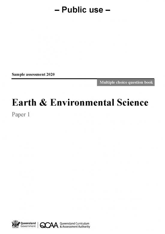 picture Environmental Assessment Pdf 55608 | Snr Earth Science 20 Ea Smple P1 Mc Question