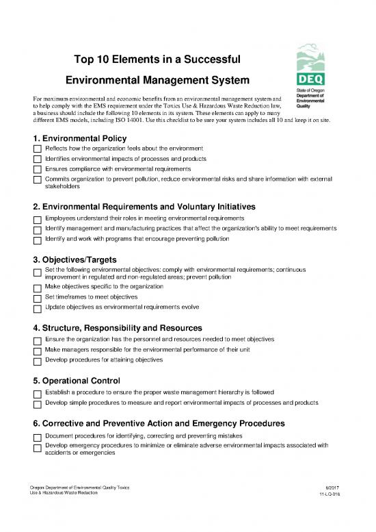 picture Environmental Management System Example Pdf 55517 | Top10elementssuccessfulems