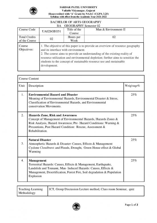 picture1_The Environment Pdf 55843 | Ua02sgeo51 Man & Environment Ii
