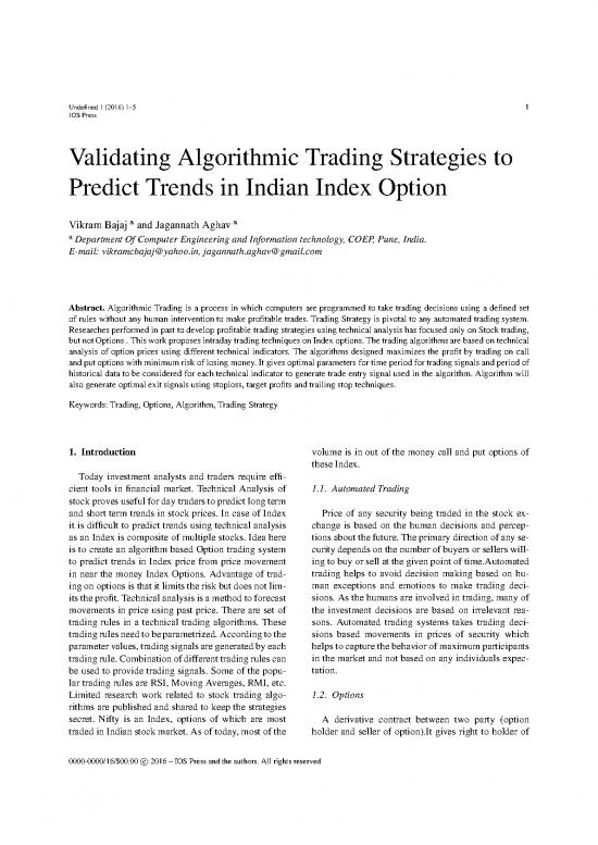 picture_Technology Pdf 54793 | Validating Algorithmic Trading Strategies To Predict Trends In Indian Index Option 0