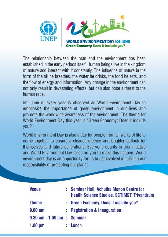 picture1_The Environment Pdf 55739 | Winvitation   World Environment Day Celebration