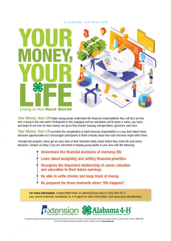 picture Money Pdf 55793 | Yourmoneyyourlife Flyer