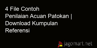 picture 4 File Contoh Penilaian Acuan Patokan | Download Kumpulan Referensi