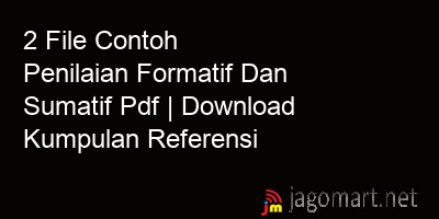 picture 2 File Contoh Penilaian Formatif Dan Sumatif Pdf | Download Kumpulan Referensi