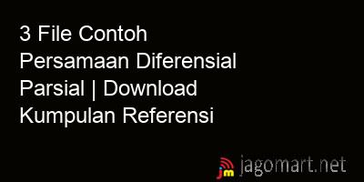 picture 3 File Contoh Persamaan Diferensial Parsial | Download Kumpulan Referensi