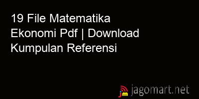 picture 19 File Matematika Ekonomi Pdf | Download Kumpulan Referensi