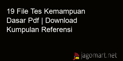 picture 19 File Tes Kemampuan Dasar Pdf | Download Kumpulan Referensi