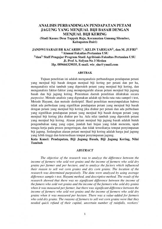 picture_Jagung Pdf 58147 | 15125 Id Analisis Perbandingan Pendapatan Petani Jagung Yang Menjual Biji Basah Dengan Me
