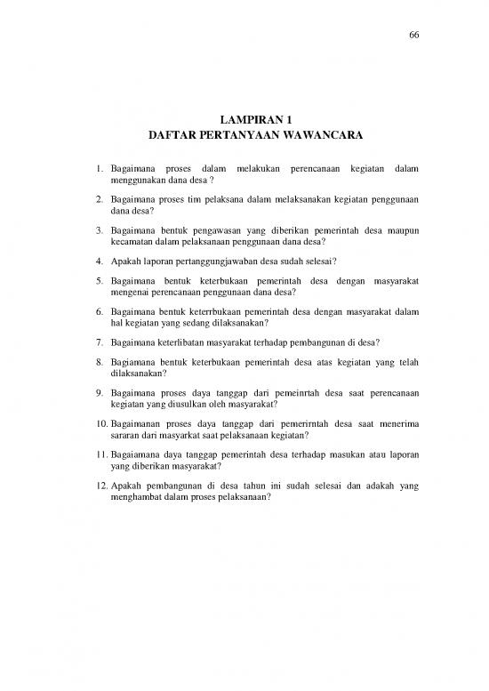picture1_Daftar Pertanyaan Wawancara Tentang Pembangunan Desa 58652 | 161120001787 Lampiran