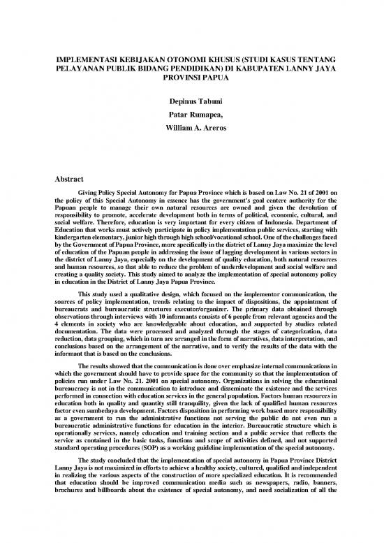 picture Pendidikan Pdf 58617 | 163229 Id Implementasi Kebijakan Otonomi Khusus St picture Pendidikan Pdf 58617 | 163229 Id Implementasi Kebijakan Otonomi Khusus St