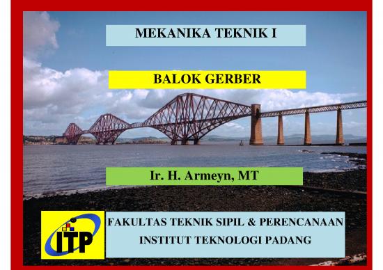 picture1_Mekanika Teknik Pdf 58044 | 3 Balok Gerber1 Ok1