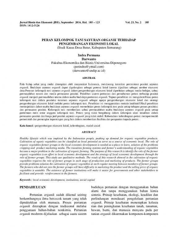 picture Budidaya Sayuran Pdf 58165 | 75125 Id Peran Kelompok Tani Sayuran Organik Terh