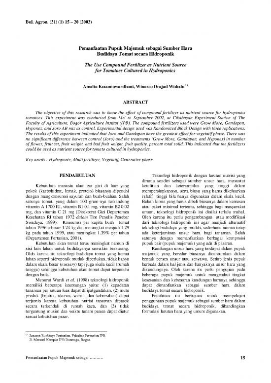 picture Pupuk Pdf 58166 | 8086 Id Pemanfaatan Pupuk Majemuk Sebagai Sumber Hara Budidaya Tomat Secara Hidroponik