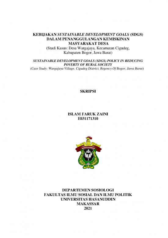 picture Sdgs Desa 2021 Pdf 58751 | E031171310 Skripsi 01 10 2021 Bab 1 2
