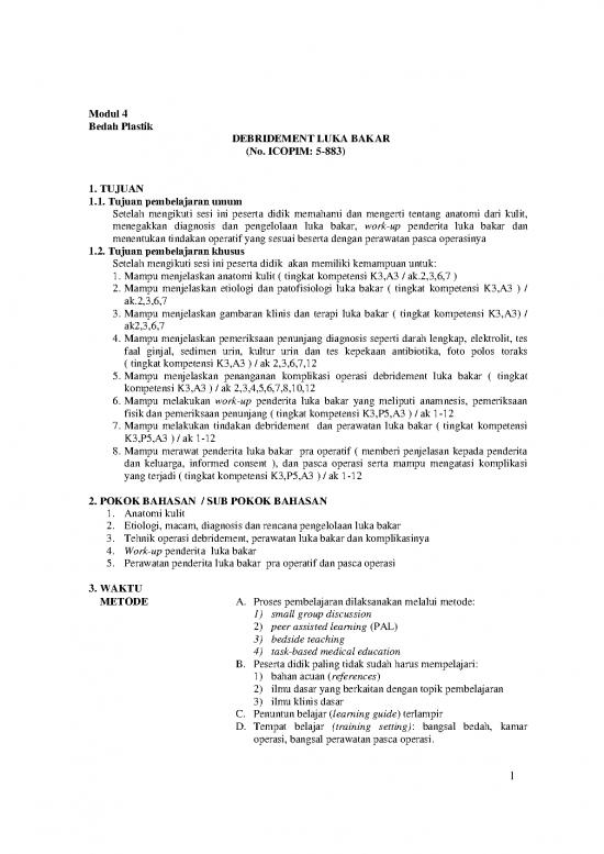 picture Darah Pdf 59180 | F8aa5af6c6 Modul 4 Debridement Luka Bakar
