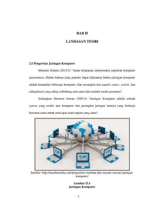 Jaringan Komputer Pdf 57372 | File 10 Bab Ii Landasan Teori