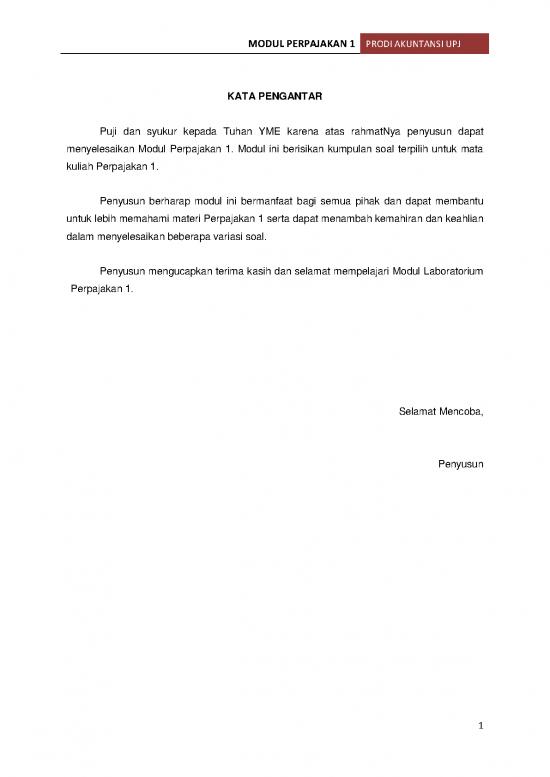 Perpajakan Pdf 57650 | Handout Acc106 Modul Perpajakan 1