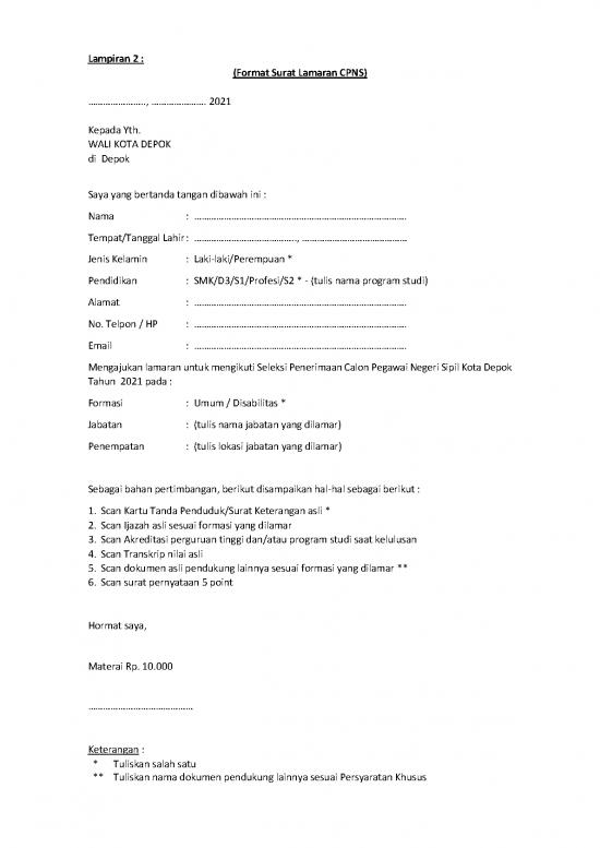 picture Pendidikan Pdf 57762 | Lampiran 2 Format Surat Lamaran