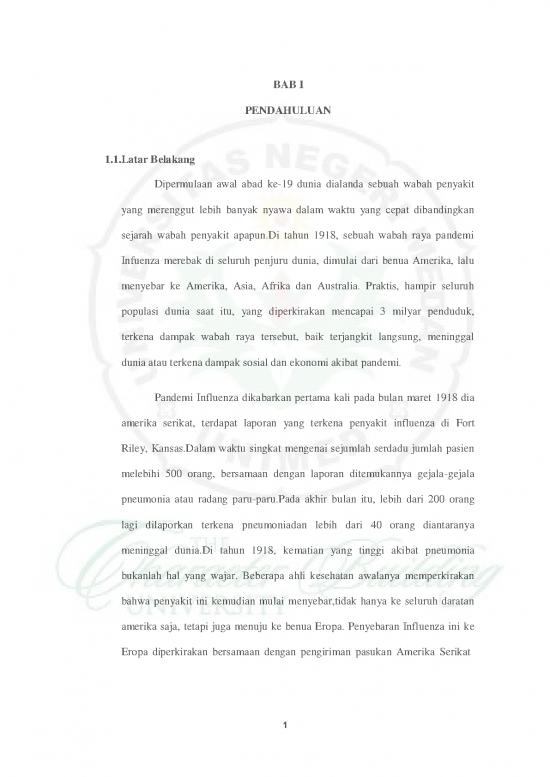 picture Laporan Pendahuluan Influenza 58944 | Ni 3163121010 Chapter I