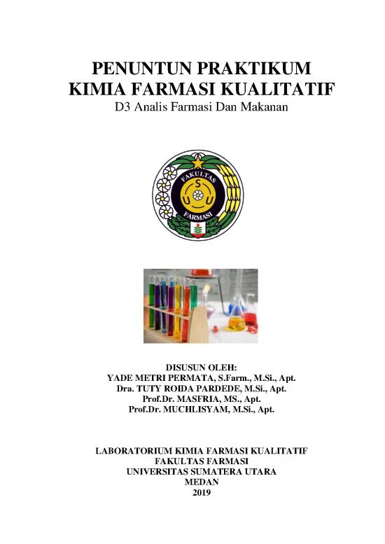 Bahan Ajar Pdf 57917 | Penuntun Kimia Farmasi Kualitatif