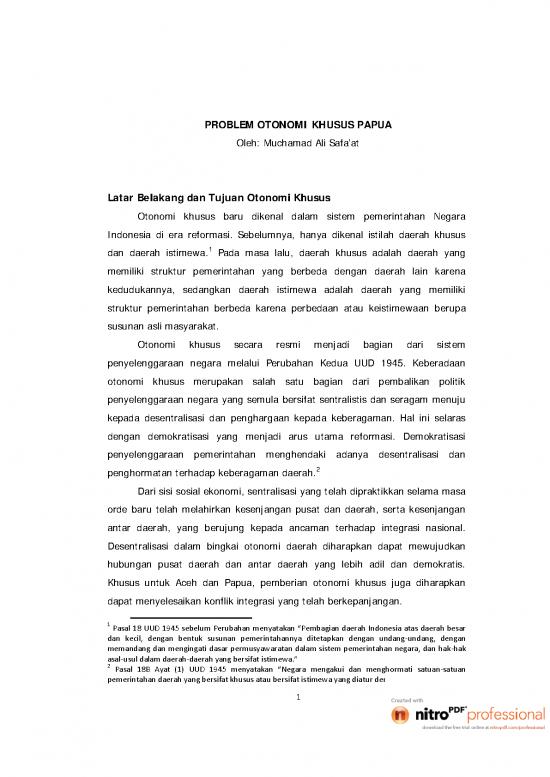 picture_Otonomi Khusus Papua Pdf 58637 | Problem Otonomi Khusus Papua