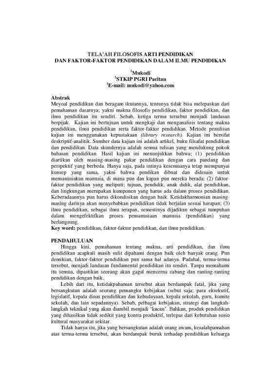 picture Artikel Pdf 57133 | Tela’ah Filosofis Arti Pendidikan