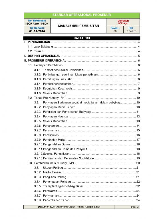 Kelapa Sawit Pdf 58531 | 4 Sop Pembibitan Fixed Edit1