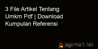 picture 3 File Artikel Tentang Umkm Pdf | Download Kumpulan Referensi