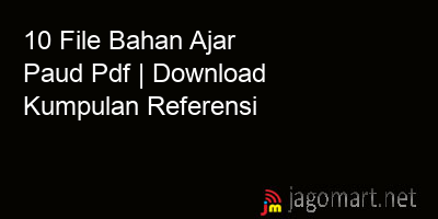 picture 10 File Bahan Ajar Paud Pdf | Download Kumpulan Referensi