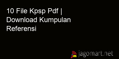 picture 10 File Kpsp Pdf | Download Kumpulan Referensi