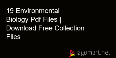 picture 19 Environmental Biology Pdf Files | Download Free Collection Files