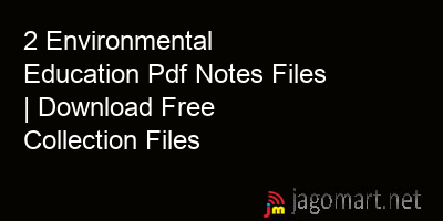 picture 2 Environmental Education Pdf Notes Files | Download Free Collection Files