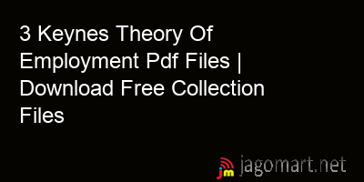 picture 3 Keynes Theory Of Employment Pdf Files | Download Free Collection Files