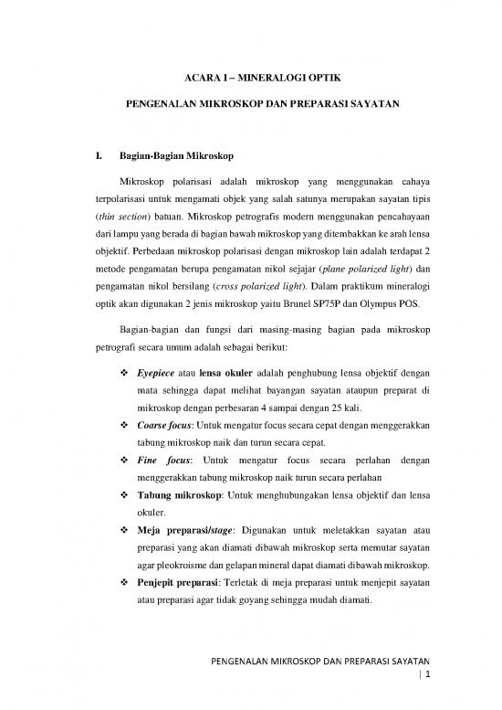 picture_Mikroskop Cahaya Pdf 60578 | 01 Modul Acara I Mineralogi Optik