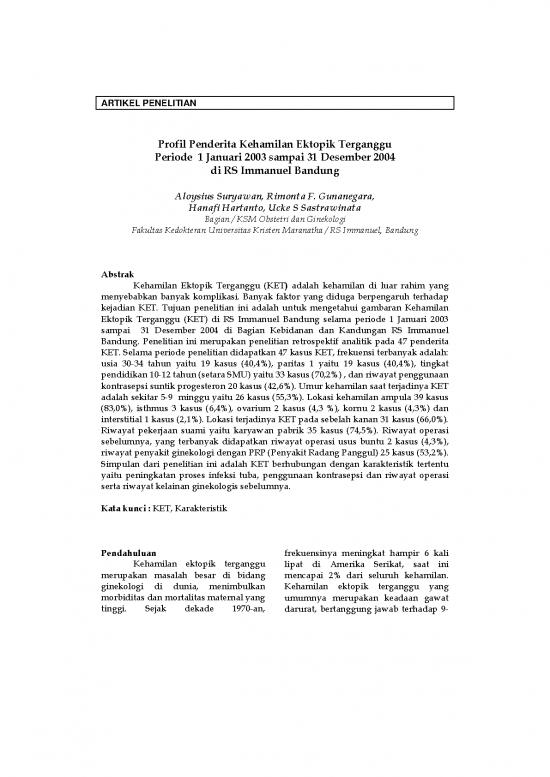 picture1_Kehamilan Pdf 60741 | 148976 Id Profil Penderita Kehamilan Ektopik Terga