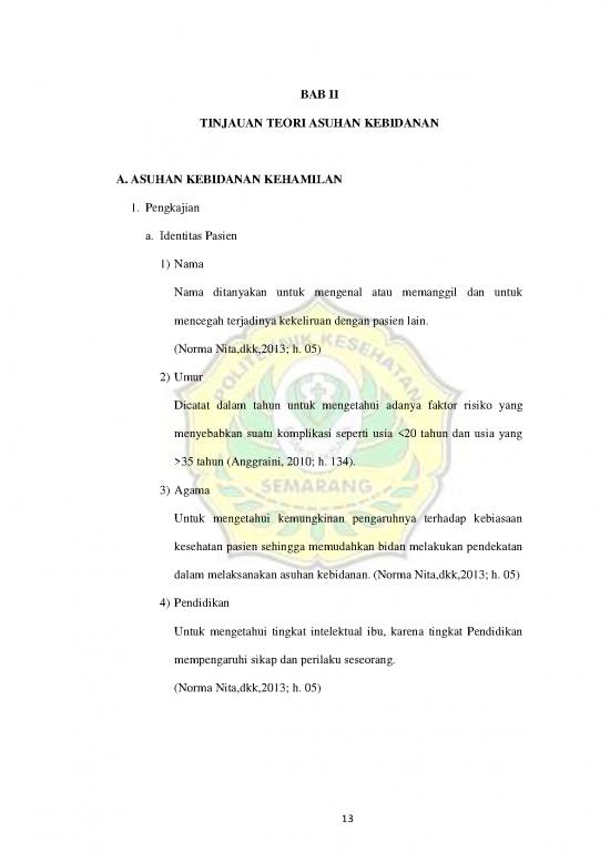 picture Asuhan Kebidanan Pdf 60890 | Bab Ii Bu Armi