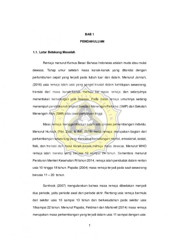 picture Perkembangan Remaja Pdf 60422 | E0232 Annisaa Utami Bab I A