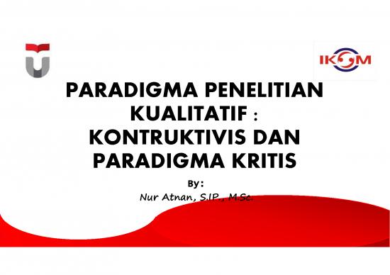 picture Contoh Paradigma Penelitian Kualitatif 61515 | Paradigma Konstruktivis Dan Kritis