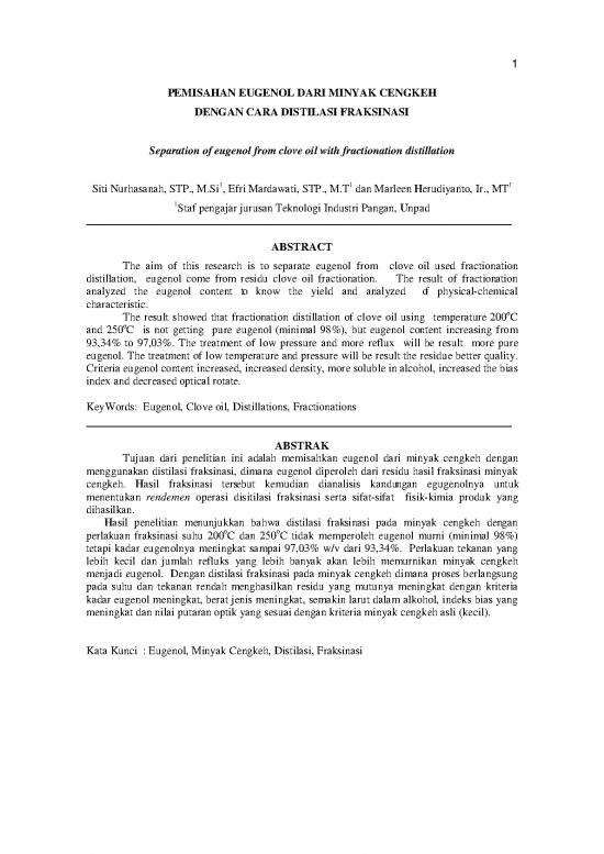 picture Simple Distillation Pdf 61024 | Pemisahan Eugenol Dari Minyak Cengkeh