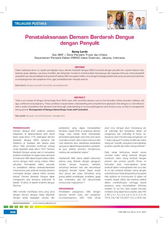 picture Demam Pdf 59527 | Penatalaksanaan Demam Berdarah Dengue Dengan Penyulit