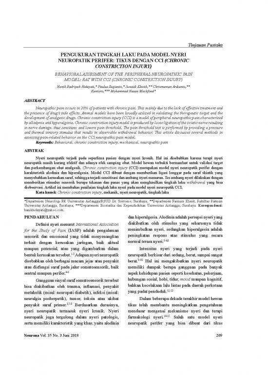 picture Nyeri Pdf 59429 | Pengukuran Tingkah Laku Pada Model Nyeri Neuropatik Perifer Tikus Dengan Cci (chronic Construction Injury) picture Nyeri Pdf 59429 | Pengukuran Tingkah Laku Pada Model Nyeri Neuropatik Perifer Tikus Dengan Cci (chronic Construction Injury)