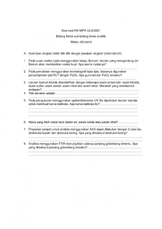 picture Larutan Blanko Adalah 61126 | Soal Kn Mipa Kimia Analitik 2021 Tingkat Pt picture Larutan Blanko Adalah 61126 | Soal Kn Mipa Kimia Analitik 2021 Tingkat Pt