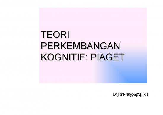 picture1_Perkembangan Kognitif Pdf 60462 | Teoripiagetfasesensorimotortiur