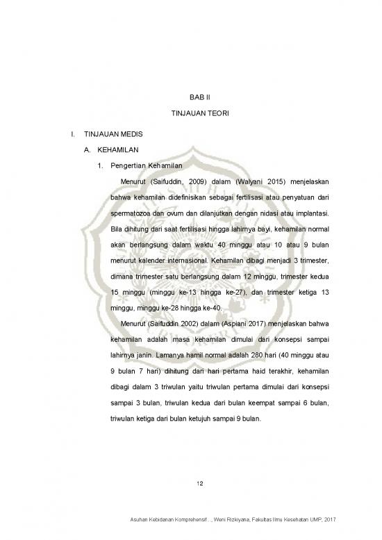 picture Kehamilan Pdf 60923 | Weni Rizkiyana Bab Ii