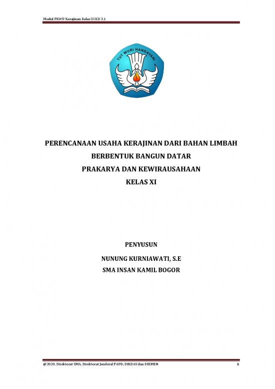 Limbah Pdf 59713 | Xi Pkwu Kerajinan Kd 1 Final