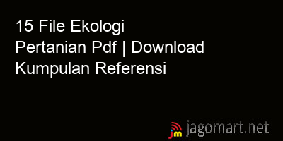 picture 15 File Ekologi Pertanian Pdf | Download Kumpulan Referensi
